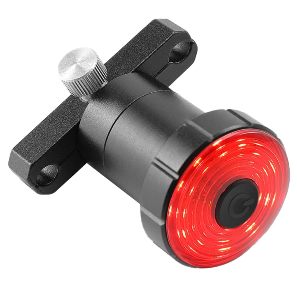 Bike Tail Light Rechargeable Smart Bike Rear Lights Saddle Mounting Brake Sensing Rear LED Accessories for Road, Sports