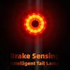 Bike Tail Light Rechargeable Smart Bike Rear Lights Saddle Mounting Brake Sensing Rear LED Accessories for Road, Sports view 2