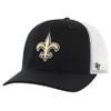 47 Men's Black/White New Orleans Saints Team Unstructured Trucker Adjustable Hat