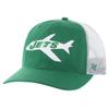 47 Men's Kelly Green/White New York Jets Team Unstructured Trucker Adjustable Hat view 1
