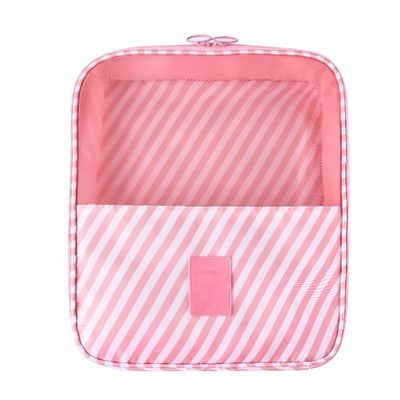 Travel Storage Shoe Box, Three-layer Shoe Bag, Handheld Portable Storage BagPack Travel Shoe Bags, Portable Large Shoe Bags(Peach,1 pack)