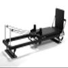 Pilates Reformer for Home Use,AMSINA Foldable Pilates Machine with Headrest & Jumpboard , Pilates Home Equipment with Foot Straps view 1