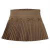 Sywiyi Kids Girls Pleated Skirts High Waist Bowknot Short Skirt School Uniform Summer Mini Skirt Coffee 2-3 Years view 1
