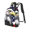 AOLXDE Bald Eagle Flag Lightweight Outdoor Backpack Functional Bag For Travel Work And Hiking Backpack For Men view 2