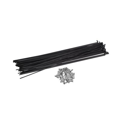 INFINAUTO 40 Pcs Bicycle Steel Spokes 13G Bike Spoke 260mm Length with Nipples for Most Bicycle Stylish Design