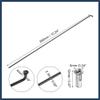 INFINAUTO 40 Pcs Bicycle Steel Spokes 13G Bike Spoke 260mm Length with Nipples for Most Bicycle Stylish Design view 3