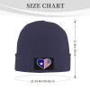 I Love America and Bonnie Blue Flag Beanie Hat for Men Women Winter Warm Knit Hats Ski Hat Skull Cap view 3