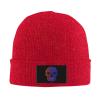 MULIHU Skeleton with Neon Lights Beanie Hat for Men Women Winter Warm Knit Hats Ski Hat Skull Cap view 2