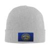 MULIHU Mesh Style Flag of Nebraska Beanie Hat for Men Women Winter Warm Knit Hats Ski Hat Skull Cap Gray view 2