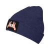MULIHU Holding A Heart Flag of California Beanie Hat for Men Women Winter Warm Knit Hats Ski Hat Skull Cap Navy Blue view 1