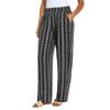 Three Dots Women's Elastic Pull On Pant with Pockets (US, Alpha, Small, Regular, Regular, Multi) view 1