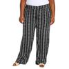 Three Dots Women's Elastic Pull On Pant with Pockets (US, Alpha, Small, Regular, Regular, Multi) view 4