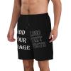 Custom shortss Men Personalized Short with Logo Text Photo Custom Swimshort Design Your own Mesh Lining Black X-Large view 2