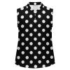 Dots Pattern Black White T Shirts Golf Tank Top Woman Moisture Wicking Tenis Tops Sleeveless T Shirts Dry Fit Breathable Sweat Vests view 2