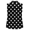 Dots Pattern Black White T Shirts Golf Tank Top Woman Moisture Wicking Tenis Tops Sleeveless T Shirts Dry Fit Breathable Sweat Vests view 3