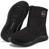 Ecetana Womens Winter Boots Snow Waterproof Ankle Booties with Fur Lined Warm Anti-Slip Comfortable Zipper Outdoor Walking Shoes view 1