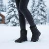 Ecetana Womens Winter Boots Snow Waterproof Ankle Booties with Fur Lined Warm Anti-Slip Comfortable Zipper Outdoor Walking Shoes view 3