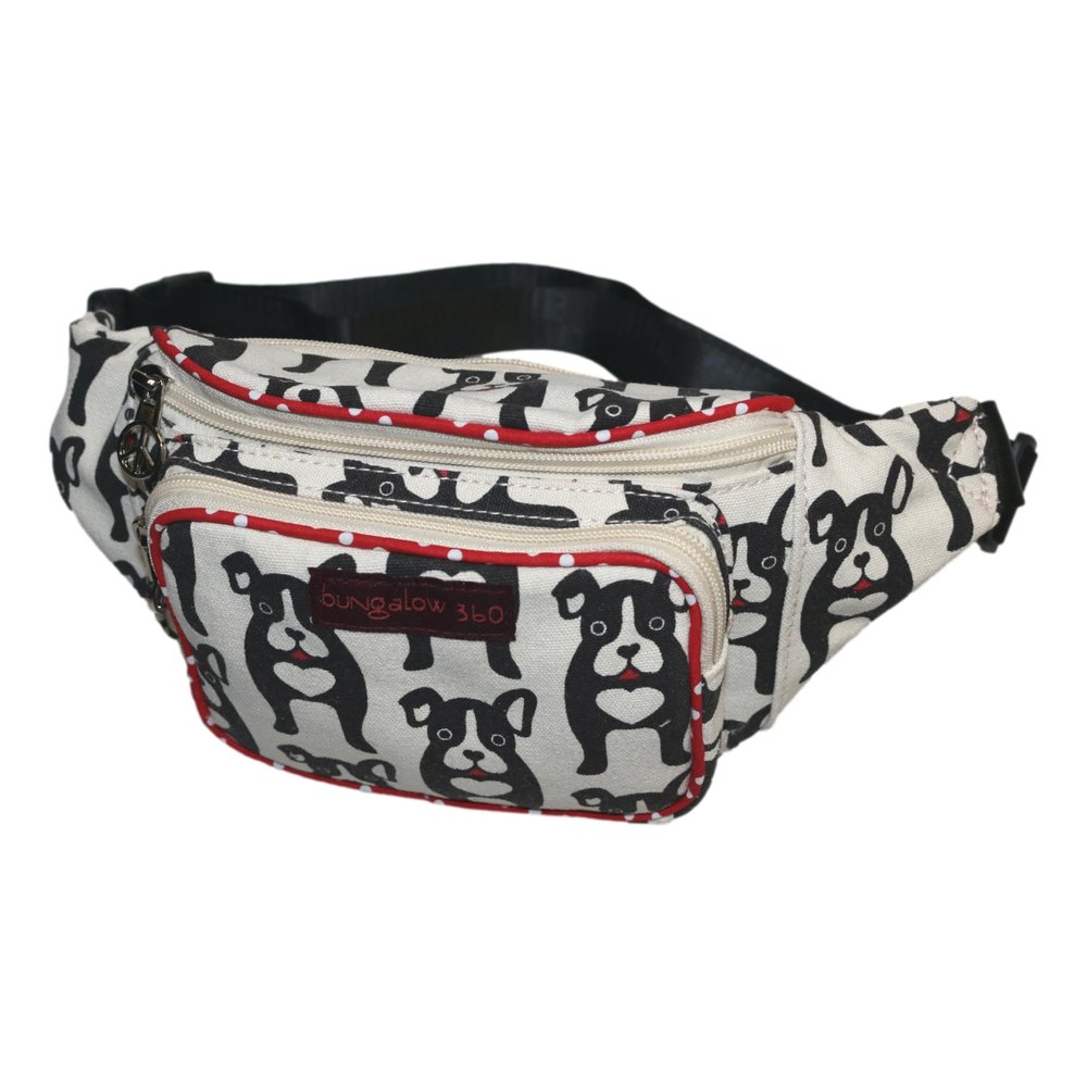 BUNGALOW 360 FANNY PACK HIP WAIST PACK (Black Dog)