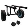 JOIERW Heavy Duty Kayak Cart, Width Adjustable Canoe Cart with 12inch Flatfree Beach Wheels Boat Dolly Cart Transport Carrier view 1