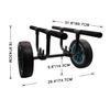 JOIERW Heavy Duty Kayak Cart, Width Adjustable Canoe Cart with 12inch Flatfree Beach Wheels Boat Dolly Cart Transport Carrier view 2