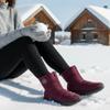 Ecetana Womens Winter Boots Snow Waterproof Ankle Booties with Fur Lined Warm Anti-Slip Comfortable Zipper Outdoor Walking Shoes view 3
