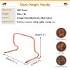 HDYZJQ Mini Hurdles for Track and Field, 6" 9 12 16 20 24 Inch Speed Hurdles for Agility Training, Kids/Athletes/Basketball/Baseball/Soccer/Football Indoor Outdoor Sports Equipment(15cm/6in) view 2