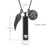Hearbeingt Birthstones Urn Necklaces for Ashes for Women Men Cube Cremation Jewelry Urns Pendant for Human Ashes Memorial Keepsake Locket Jewelry view 2