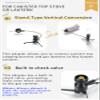 Butane Adapter Stand Type Remote Stove for Camping Backpacking Butane Gas Fuel Canister w/Hose Z23-VC (Black) view 2