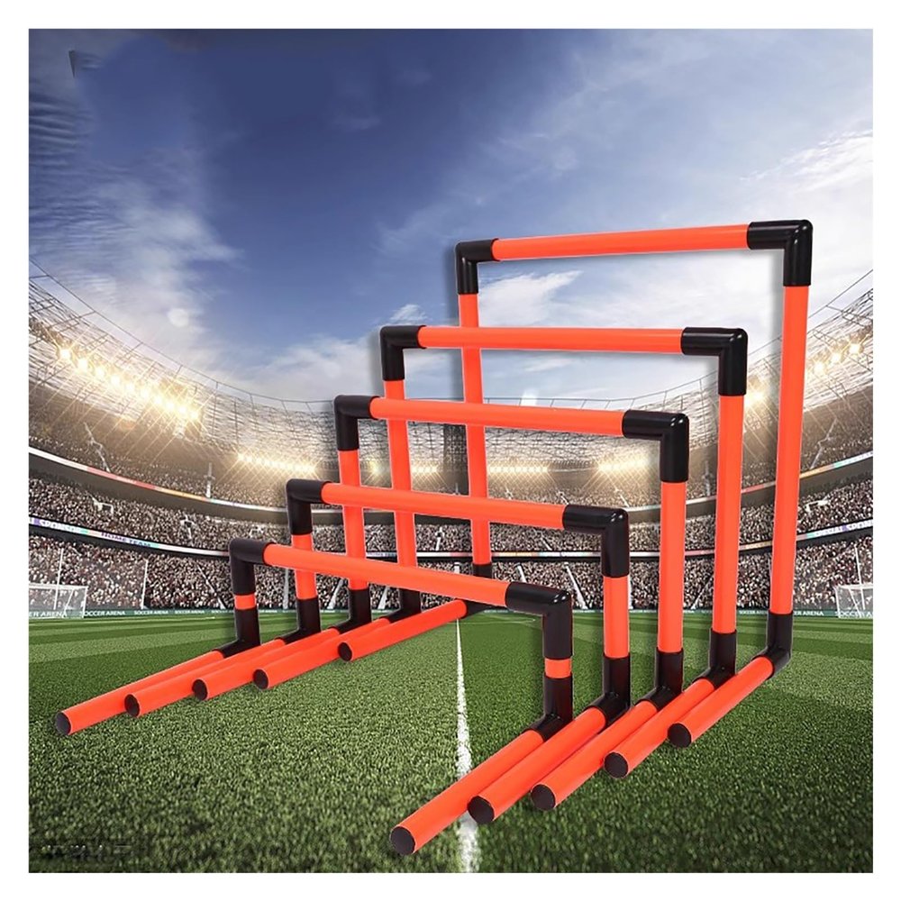 HDYZJQ 5 Pcs Speed Training Agility Hurdles for Athletes Training, 16/23/30/40/50 cm Height Detachable Practice Hurdles, Small Jumping Hurdles for Dogs/Pets