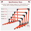 HDYZJQ 5 Pcs Speed Training Agility Hurdles for Athletes Training, 16/23/30/40/50 cm Height Detachable Practice Hurdles, Small Jumping Hurdles for Dogs/Pets view 2