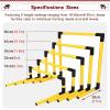 HDYZJQ PVC Pipe Agility Training Hurdles 5 Pack, 6 9 12 16 20 Inch Hurdles Training Equipment for Football/Tennis/Volleyball/Softball/Basketball, Obstacle Course Hurdle for Kids(Yellow) view 2