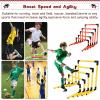HDYZJQ PVC Pipe Agility Training Hurdles 5 Pack, 6 9 12 16 20 Inch Hurdles Training Equipment for Football/Tennis/Volleyball/Softball/Basketball, Obstacle Course Hurdle for Kids(Yellow) view 3