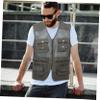 BESPORTBLE Adult Fly Fishing Vest with Pockets Lightweight Outdoor Travel Vest for Camping and Emergency Situations and Breathable Design for Men Xxl view 2