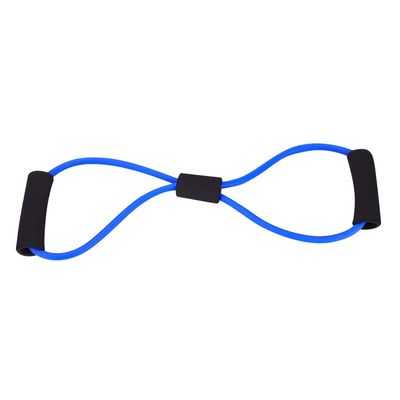 8 Shaped Tension Band, Resistance Stretch Rubber Band Training Rope Tube Strength Training Equipment Workout Fitness Exercise for Yoga Gym (Blue)