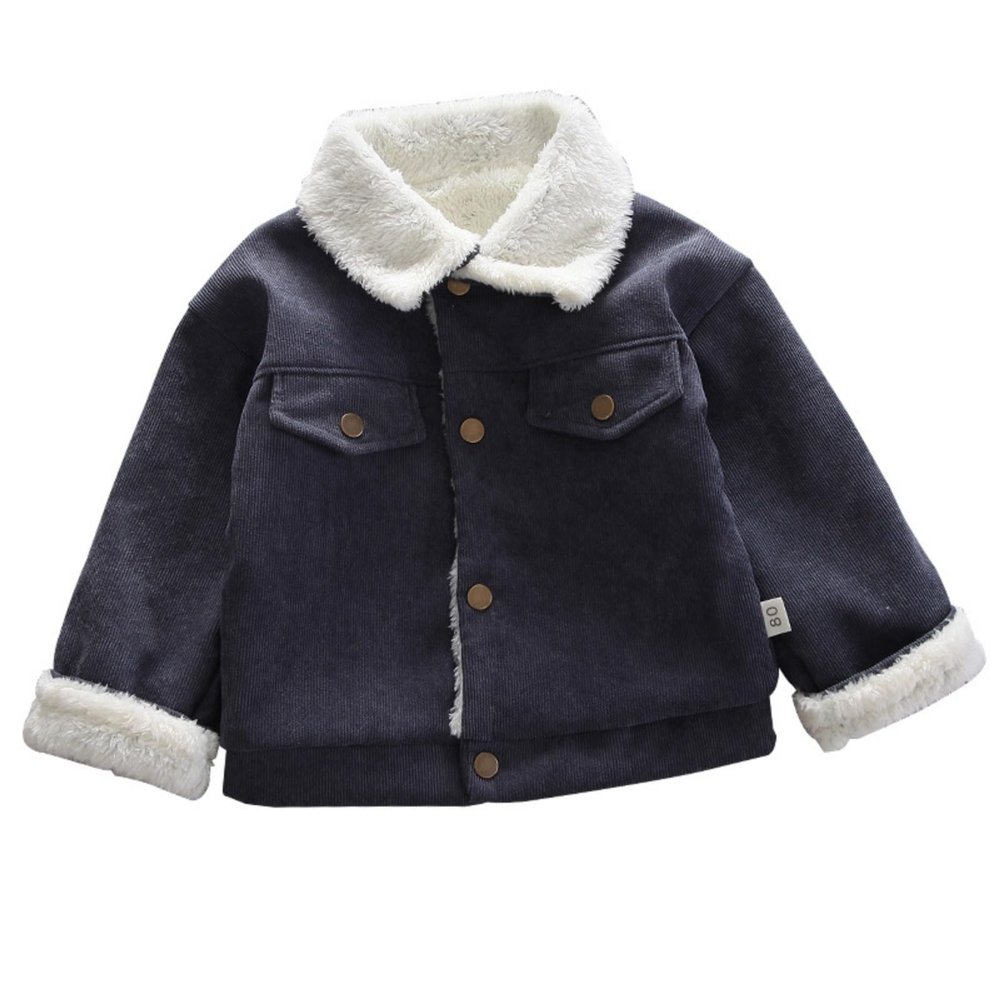 Toddler Baby Girls Boys Winter Warm Fleece Jacket Coat Buffalo Plaid Christmas Sherpa Jacket Kids (Red, 12-18 Months)