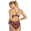iSwim Varsity Blur Thin Strap One Piece Swimsuit Womens' Competitive Swimwear, Training Fit, Quick Dry, UPF 50+, Lined & Chafe-Resistant - Red - 24 view 4