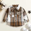 Baby & Toddler Button Down Shirt Kid Flannel Shirt Plaid Shirt Boys Western Shirts Long Sleeve Baby (A, 6-12 Months) view 2