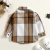 Baby & Toddler Button Down Shirt Kid Flannel Shirt Plaid Shirt Boys Western Shirts Long Sleeve Baby (A, 6-12 Months) view 4