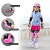 MammyGol Girls Knee Pads Elbow Pads Wrist Guards set 6 in 1 for Kids Ages 3-9 -Boys Knee Pads Protection Gear for Roller Skates Bike Cycling Skateboard Scooter(Pink) view 3