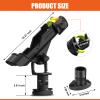 Kayak Fishing Rod Holder, Fishing Boat Rod Holder for Track Mount / Deck Mount, Fishing Rod Holders for Boat, 360 Degree Adjustable Fishing Pole Holders 2Pack view 4