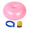 ChengyuWei Anti Burst and Slip Resistant Exercise Ball, Ball Exercise Ball Yoga Ball, Yoga Ball Exercise Ball for Working Out, Yoga Ball Fitness Ball, 50cm PVC Pink Doughnut Shape view 1