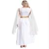 winying Women Ancient Greek Roman Queen Dance Dress Sleeveless Chiffon Tunic Robe Church Worship Costume White Small view 2