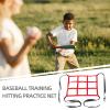 POPETPOP Adjustable Baseball Softball Training Net Portable Pitching Aid for Hitting and Throwing Practice Construction for Athletes and view 2