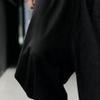 QOAAIE Men's Drawstring Hippie Harem Pants Loose Elastic Waist Drop Crotch Trousers Retro Stretchy Lounge Pants (Black,Large) view 3