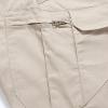 Ymosrh Men's Casual Tactical Cargo Shorts - Lightweight Quick Dry Breathable Hiking Fishing Shorts (L, Khaki) view 4