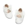 THEE BRON Girls Glitter Mary Jane Flats Shimmery Princess Style Shoes for Toddler Party(AF480 White/10M) view 1
