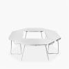 Ultra Light Aluminum Folding Picnic Table - Outdoor Camping Essential Silver view 1