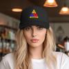 3rd Us Armored Division SSI Baseball Cap Women Men Mesh Sun Hat Adjustable Trucker Hats Caps Black view 3