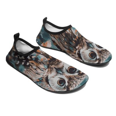 Water Shoes for Women Men Quick-Dry Barefoot Water Sports Shoes Animal Cute Owl Sport Beach Swim Shoes