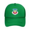 Acc Shield Baseball Cap Women Men Mesh Sun Hat Adjustable Trucker Hats Caps Green view 2